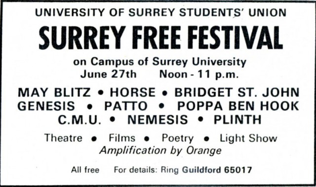Surrey Free Festival 1970