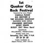 1st Quaker City Rock Festival 1968 Poster